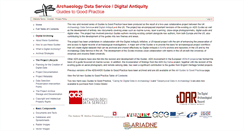 Desktop Screenshot of guides.archaeologydataservice.ac.uk